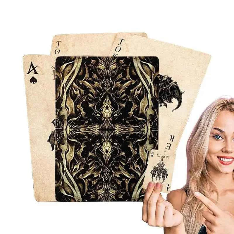 Poker Game Deck Creative Exquisite Devil's Eye Funny Poker Cards Board Game Unique Clear Pattern Poker Deck Playing Cards
