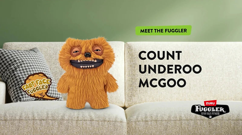 NEW Fuggler Ugly Monsters Fart Face Soft Plush Toys Butt Funny Tooth Monster Pets Dolls Stuffed Animal Toy Kids Gift Collectible