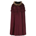 Halloween Unisex Dark Gothic Cloak Coat Cape Hooded Shawl Wizard Priest Robe - Big Tim's Magic Emporium