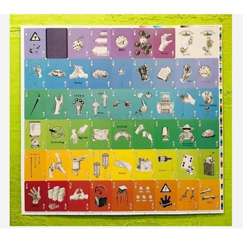 Magician Knows Playing Cards (Spectrum) Magic Tricks Comedy Card Magia Magician Close Up Illusions Mentalism Gimmicks Props