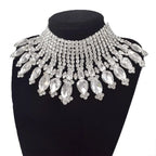 Radiating Statement Rhinestone Crystal Necklace
