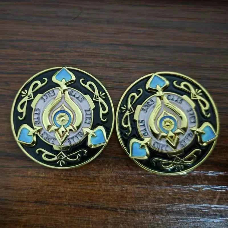 Hot Honkai:Star Rail 3D Metal Embossed Coins Currency Aventurine's Token for Trailblazer Souvenir Cosplay Props Accessories Gift