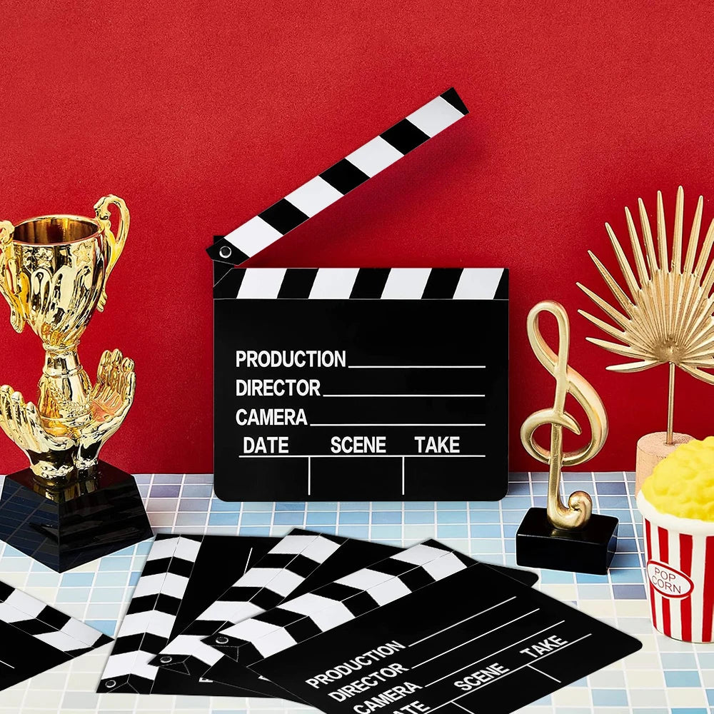 Party holiday party movie clapboard movie card clapperboard movie party props game party - Big Tim's Magic Emporium