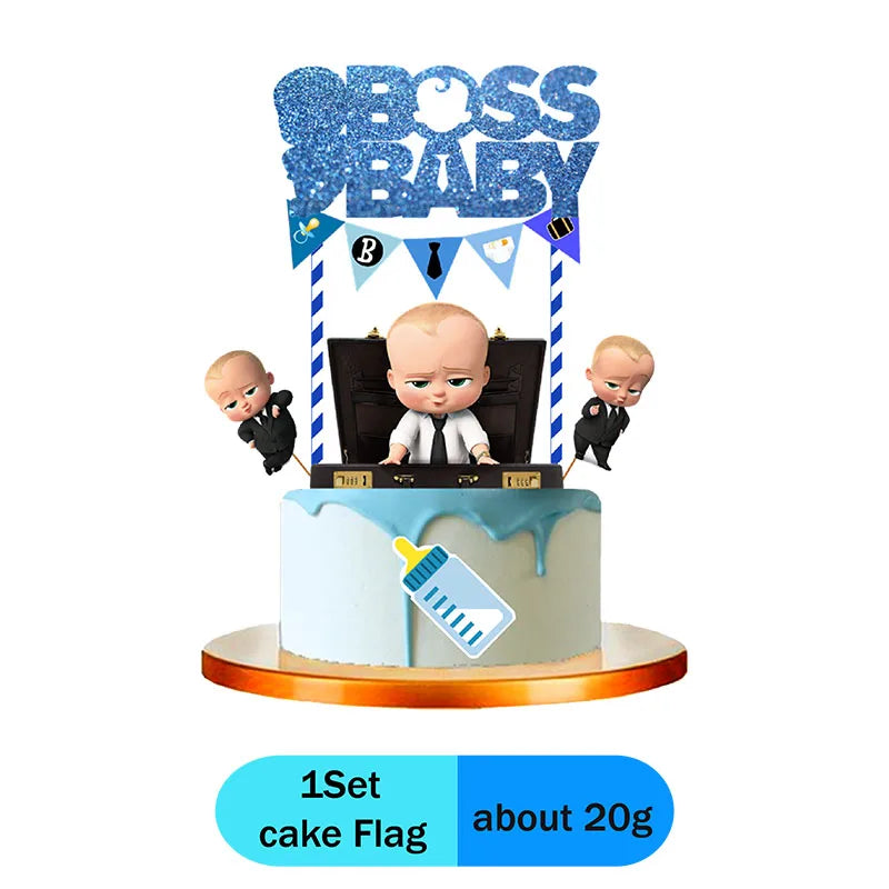 Boss Baby Theme Disposable Party Cake Topper Birthday Party Cake Topper Cake Park Party Decoration Baby Shower Party Supplies - Big Tim's Magic Emporium