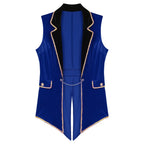 Velvet Circus Ringmaster Tailcoat Vest Marching Band Halloween Showman Outerwear