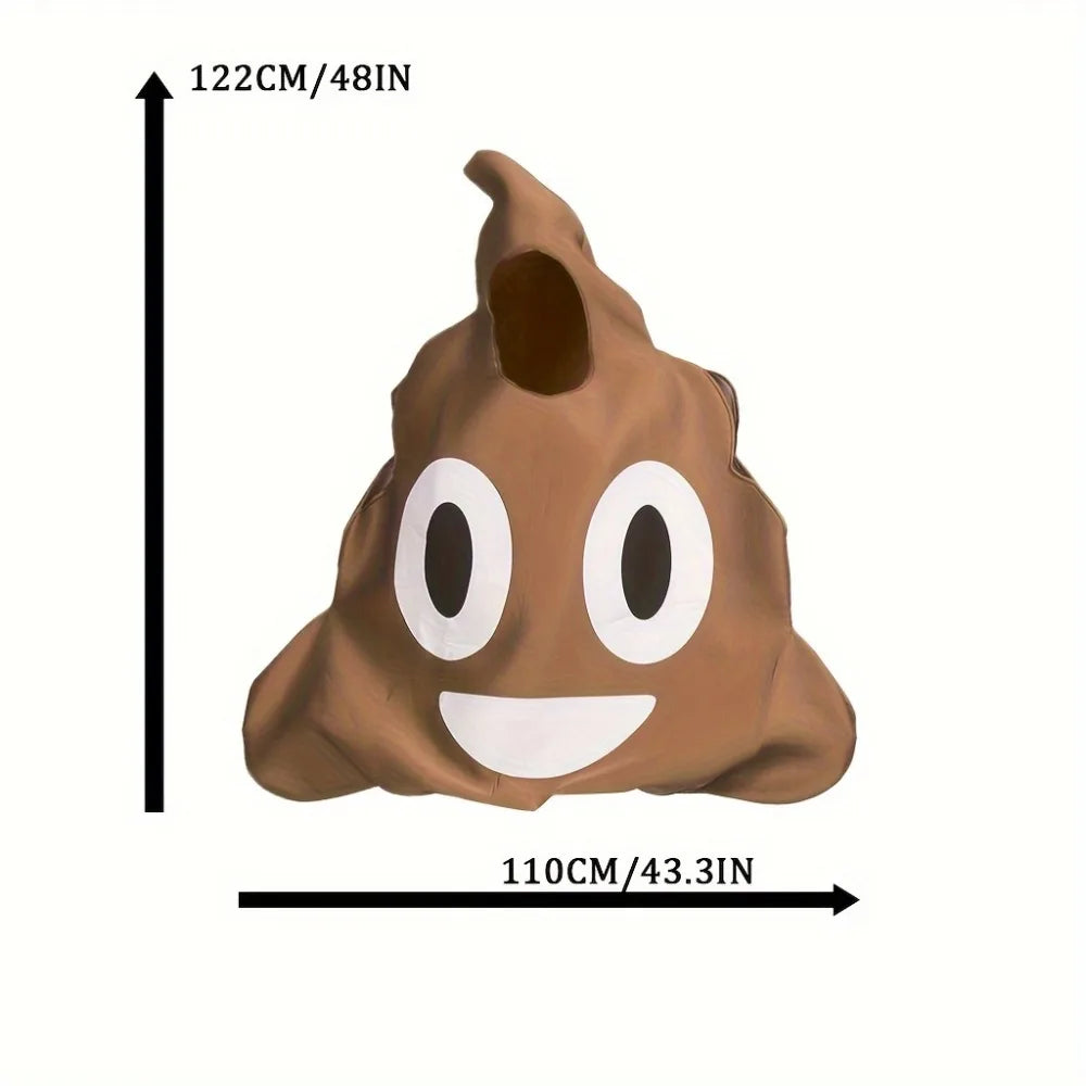 funny poop costume - polyester - fun and innovative costume, suitable for Halloween, and various parties fits most adults