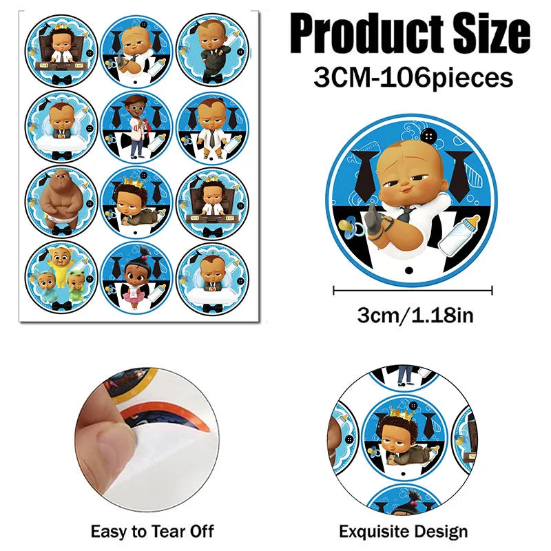 Boss Baby Theme Disposable Party Cake Topper Birthday Party Cake Topper Cake Park Party Decoration Baby Shower Party Supplies - Big Tim's Magic Emporium