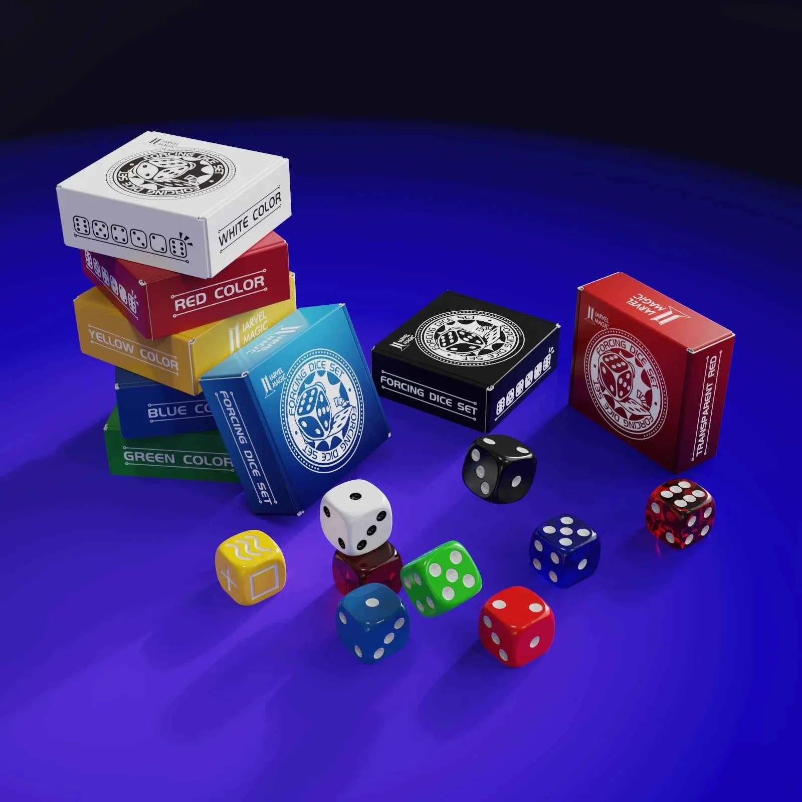 Forcing Dice Set (8 Colors,No Instructions) Magic Tricks Force a Number Magia Close Up Parlor Illusions Gimmicks Mentalism Props