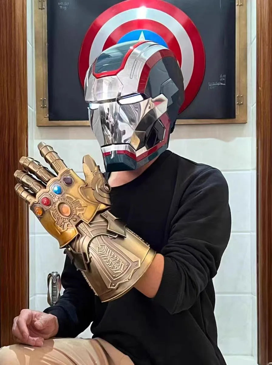 Iron Man War Machine 1:1 Cos Mask Wearable Helmet Remote Voice Control Automatic Helmet Mask Halloween Cosplay Props Adult Gift - Big Tim's Magic Emporium