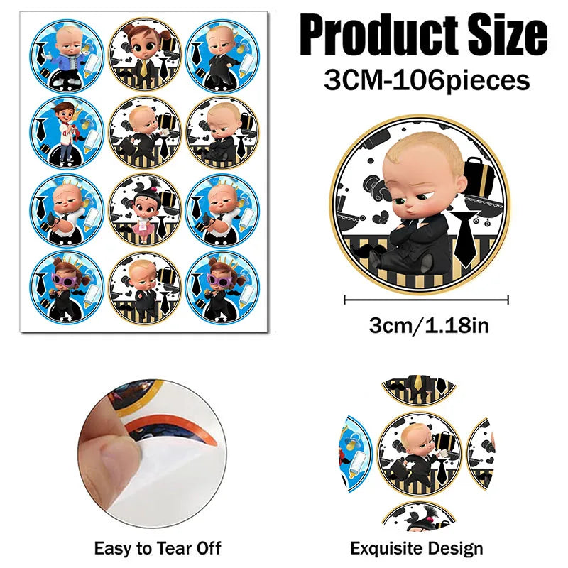 Boss Baby Theme Disposable Party Cake Topper Birthday Party Cake Topper Cake Park Party Decoration Baby Shower Party Supplies - Big Tim's Magic Emporium