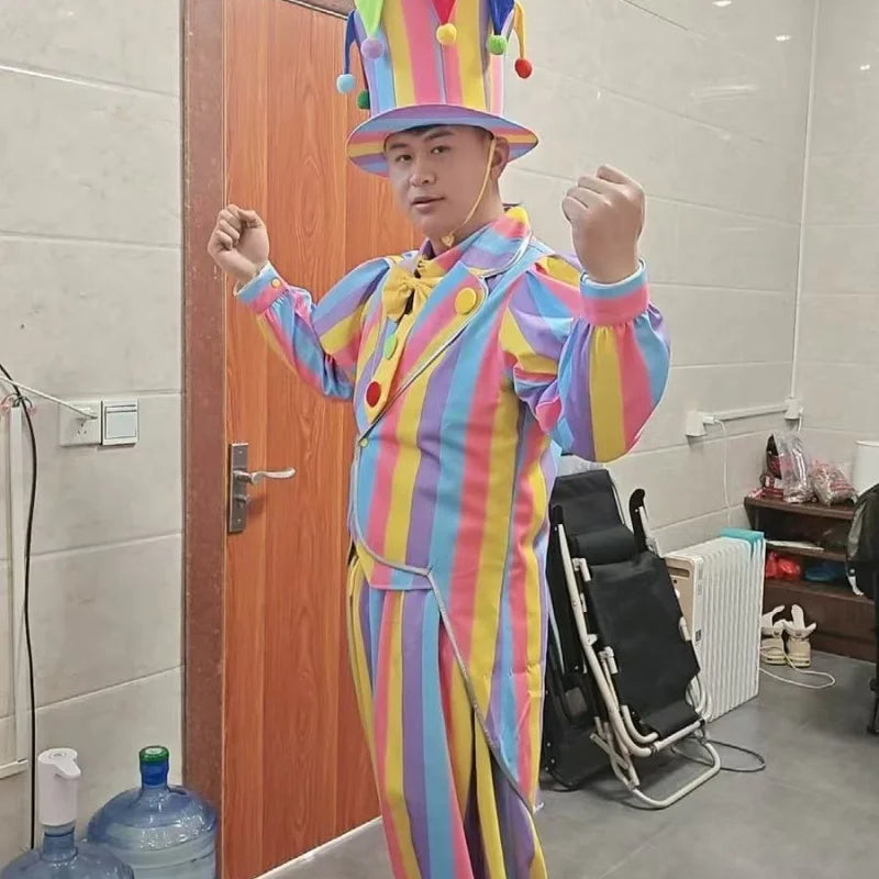 Halloween Adult Men And Women Clown Costume Circus Masquerade Dress Up Amusement Park Funny Role-playing Performance Costume Set - Big Tim's Magic Emporium