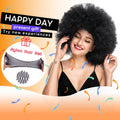 Afro Clown Cosplay Wigs for Women Black Cap Big Top Football Fans Wigs Halloween Adults Unisex Synthetic Hair Black Men Curly - Big Tim's Magic Emporium