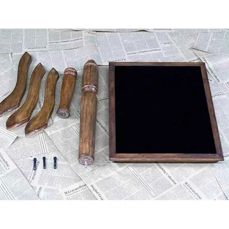 Classical Wooden Magician Table Magic Tricks Nut-brown Wooden Table Close-up Stage Magia Accessories Props Magie Desk