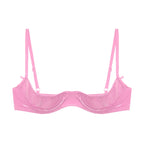 Patent Leather Underwired Open-Cup Bra