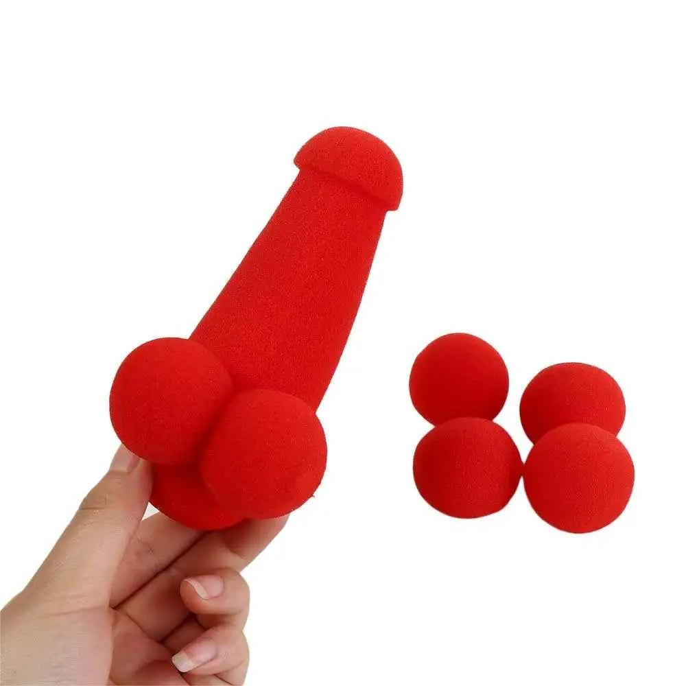 Red Sponge Balls Magic Trick Sponge Funny Gadgets Gimmick Small Sponge Brother Performing Magic Prop Magic Red Sponge