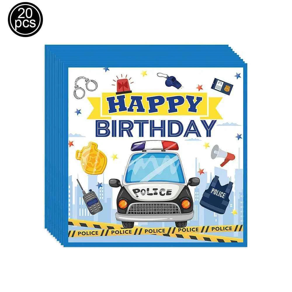 10pc Police Cupcake Toppers Policeman Birthday Cupcake Picks Police Cake Decors Baby Shower Police Theme Birthday Party Supplies