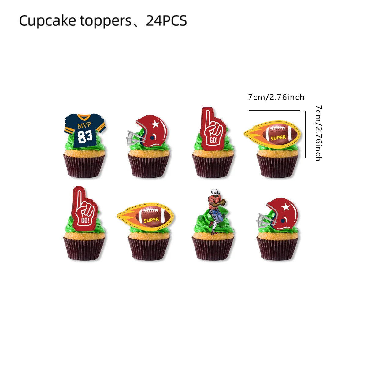 Super Bowl Rugby American Football Children's Birthday Party Paper Decoration Party Supplies Party Supplies Party Decorations - Big Tim's Magic Emporium