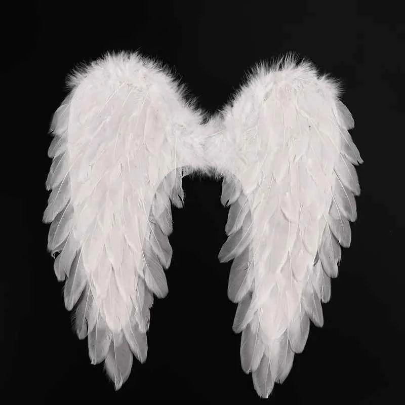 Stage performance decoration props angel feather wings Halloween festive atmosphere party costume cosplay props adults children