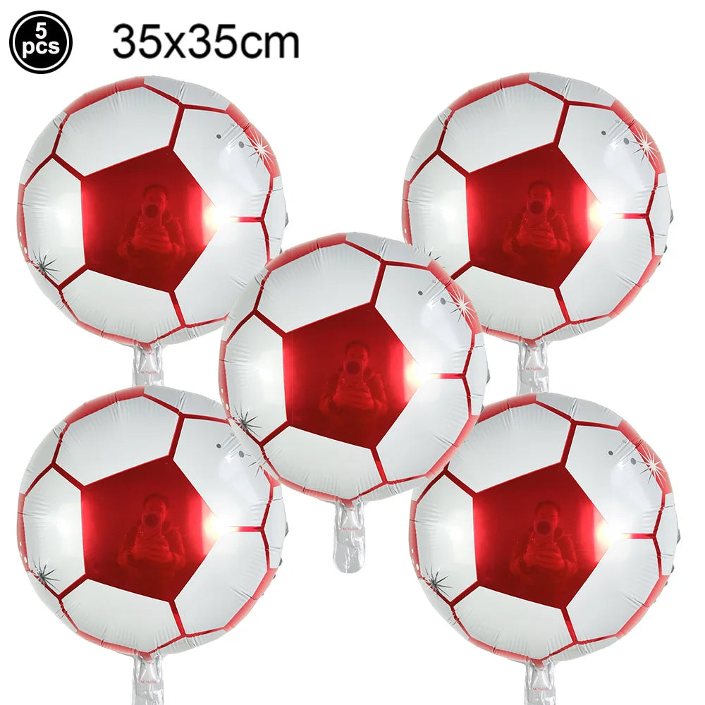 Soccer Party Decoration Balloons Soccer Balls Football Sneakers Trophy Foil Balloons for Birthday Sports Theme Party Supplies