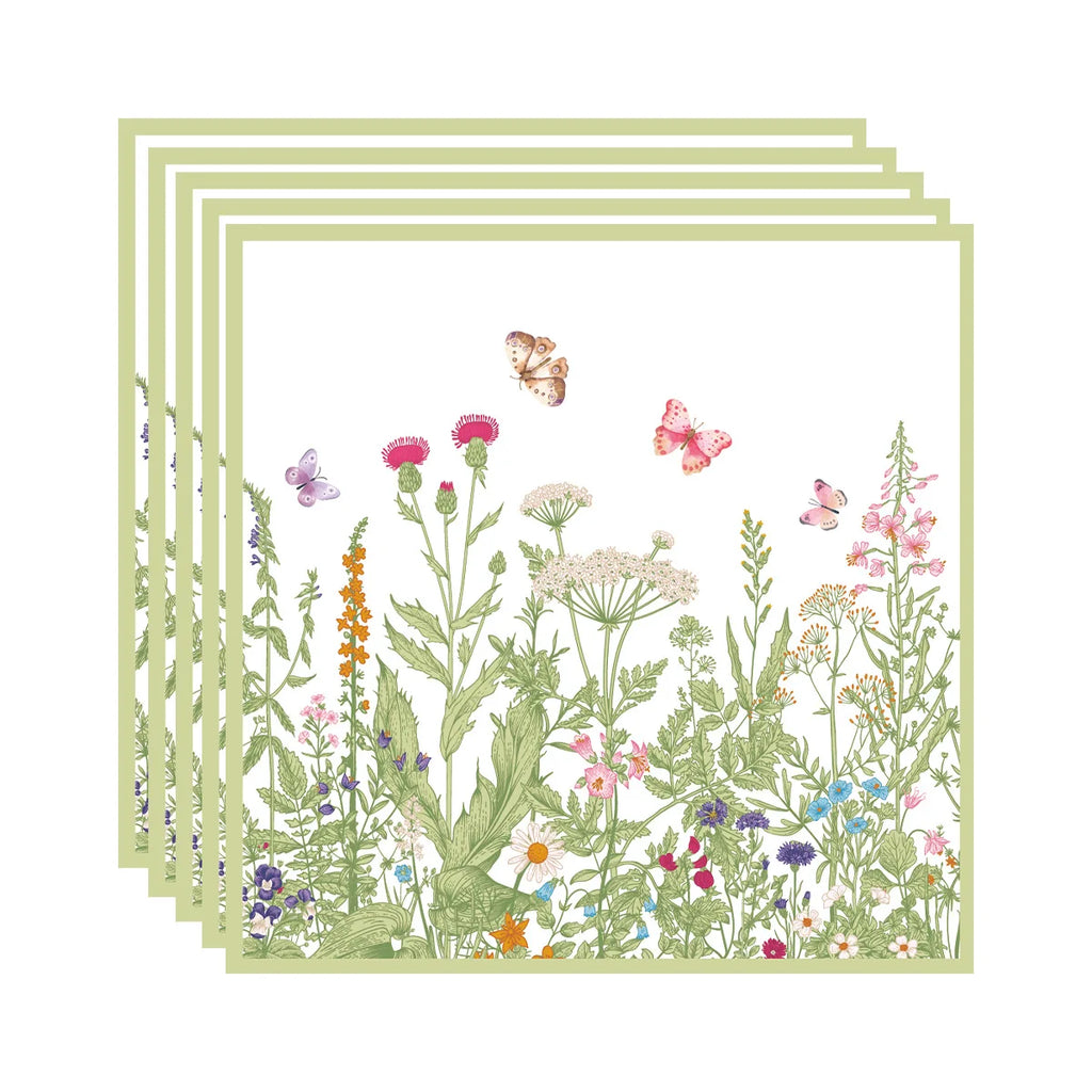 240pcs Spring Flowers Fresh Disposable Paper Tableware Wildflower Plate Birthday Party Decoration Party Supplies Party - Big Tim's Magic Emporium