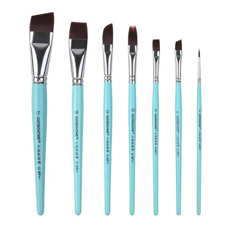 Body Pinting Face Body Art Paint Multifunctional Wooden Handle Drawing Art Pen with Storage Box Portable Oil Painting Brushes