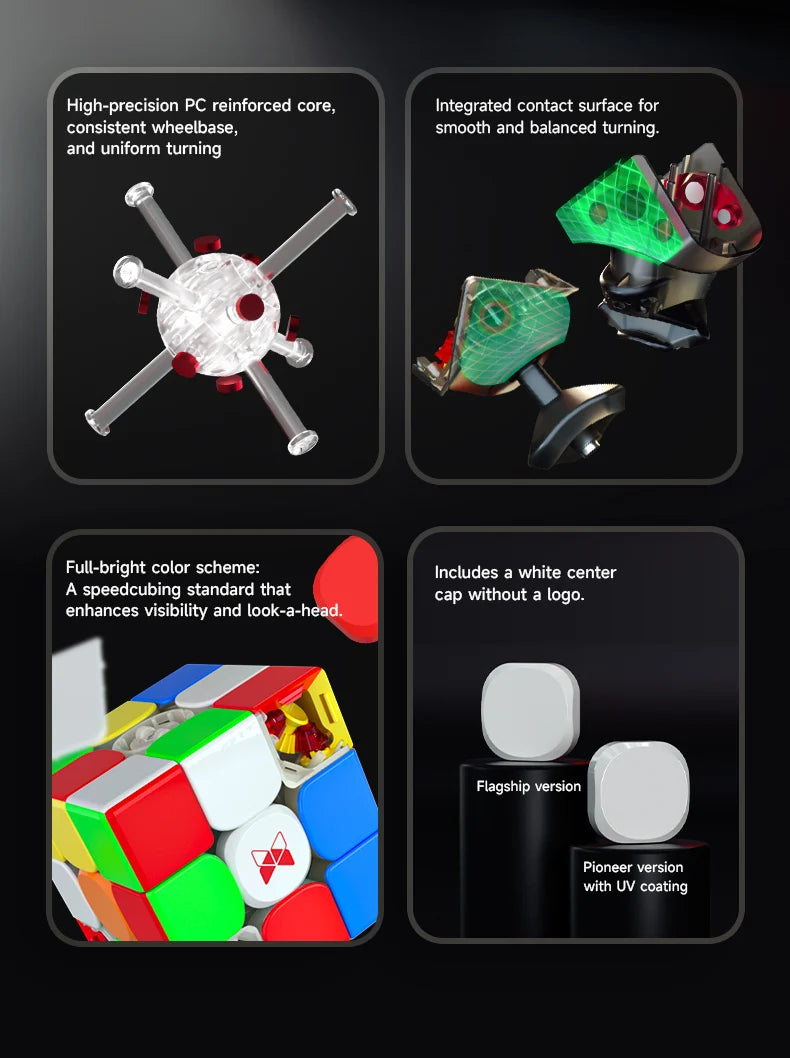 [JudyCube] Qiyi X-Man Tornado V4M Pioneer UV Version Magnetic Magic Speed Cube  Qiyi XMD Tornado V4 M Flagship 3x3x3