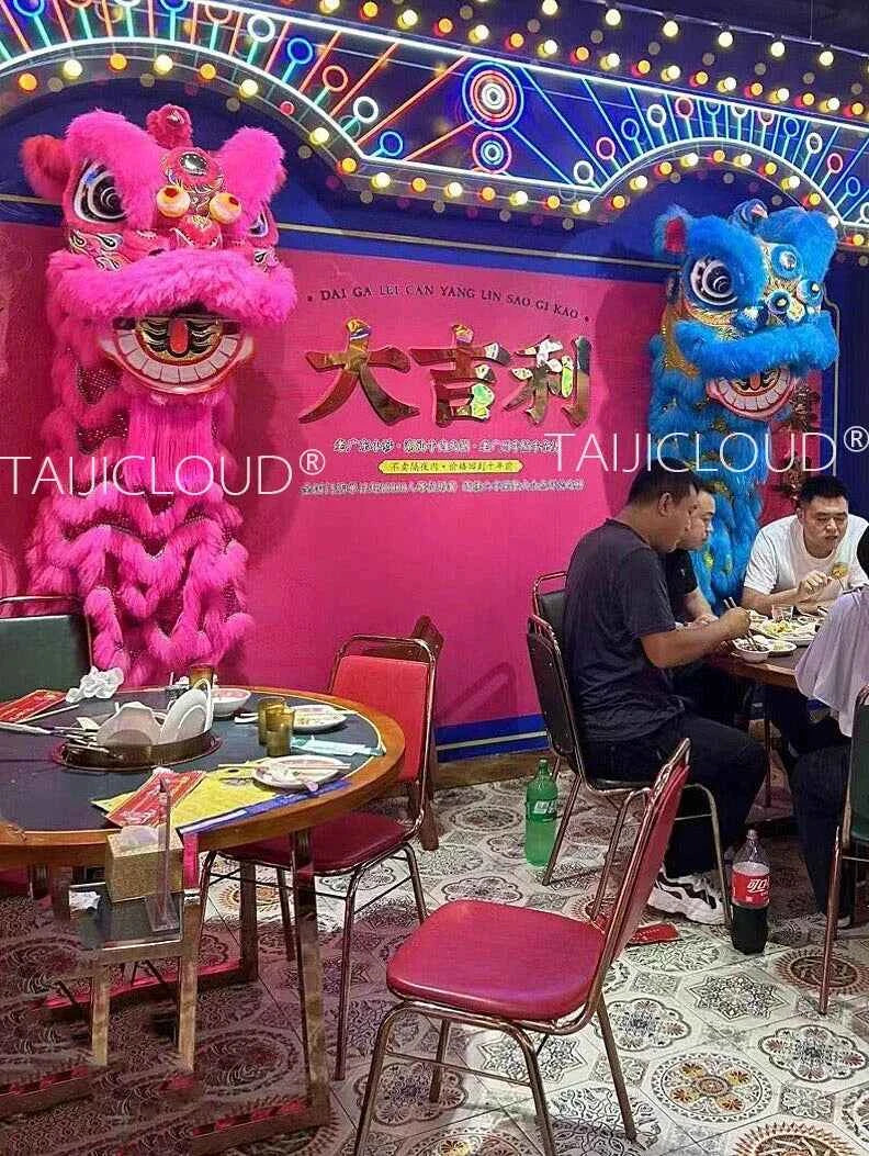Southern Lion Dance Props for Adults, Double Performance Use, Wool Dragon Lantern, Authentic Lion Awakening Props.