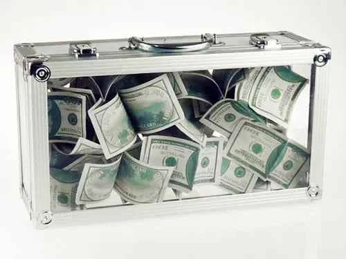 Glassy Briefcase Stage Magic Trick Bill Appear from Empty Crystal Briefcase Magicians Prop Accessory Illusion Gimmick - Big Tim's Magic Emporium