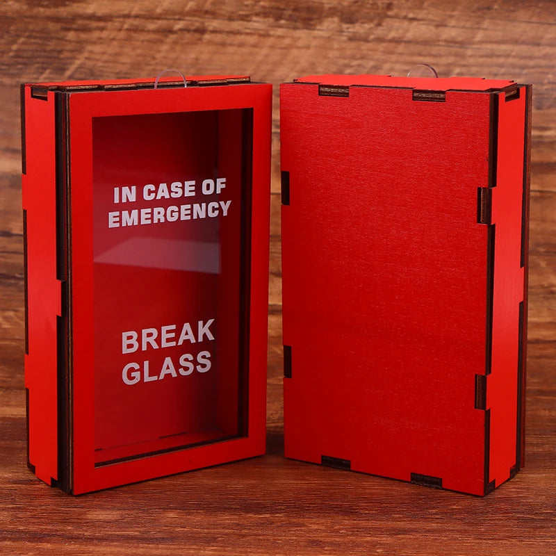 Funny Break In Case Emergency Gift Box With Hammer Gift Packaging Case Red Gag Gift Organizer For Birthday Holiday - Big Tim's Magic Emporium