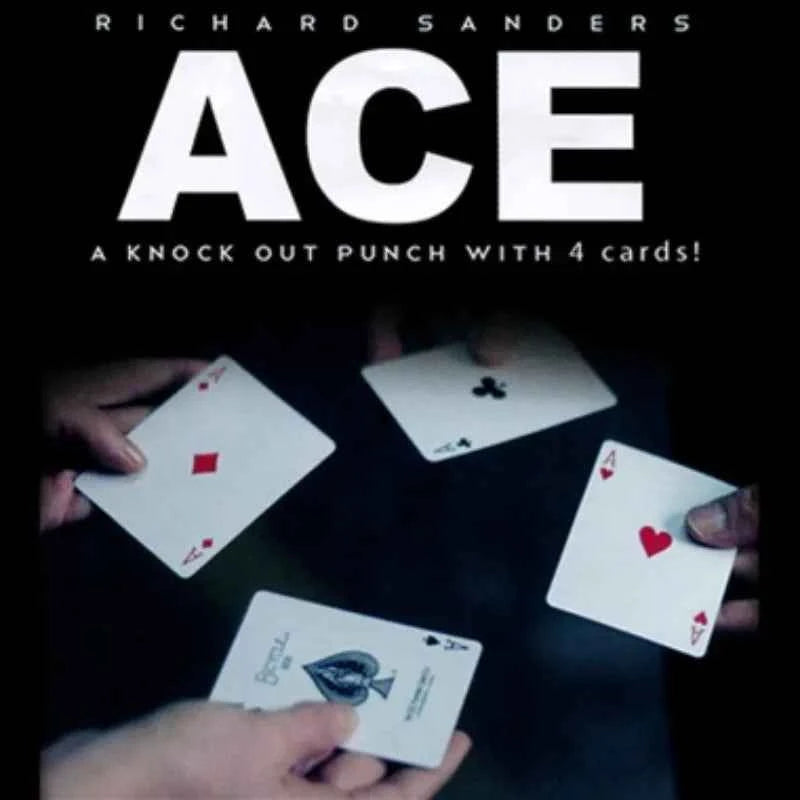ACE By Richard Sanders Card Magic Tricks Magician Props Close Up Illusions Gimmicks + Video Tutorial Street Magic Trick Beginner