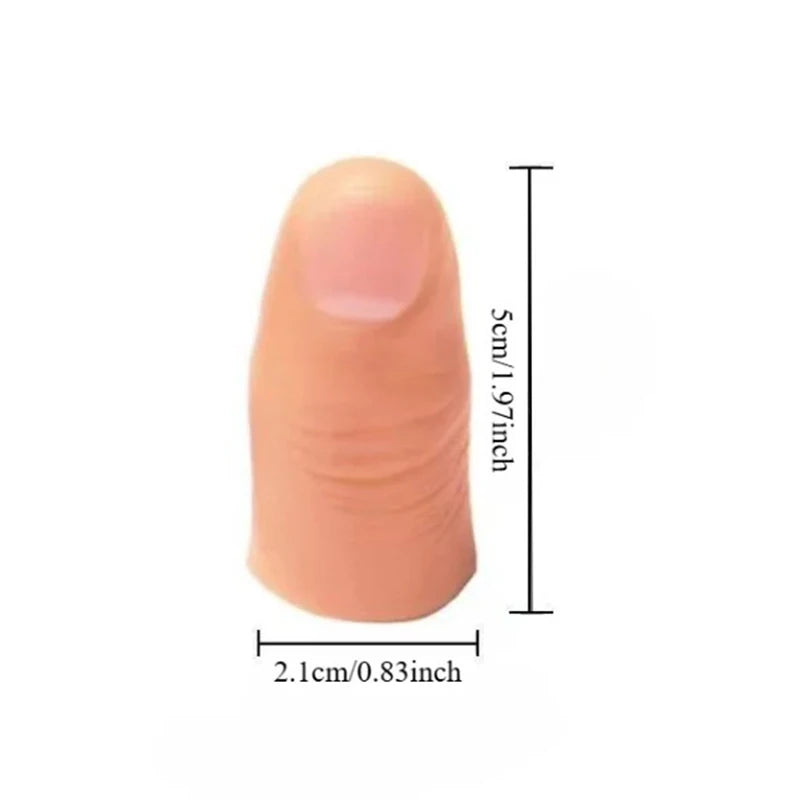 Thumb Tip Finger Fake Magic Trick Close Up Vanish Appearing Finger Trick Props Toy Halloween Funny Prank Party Magician Accessor
