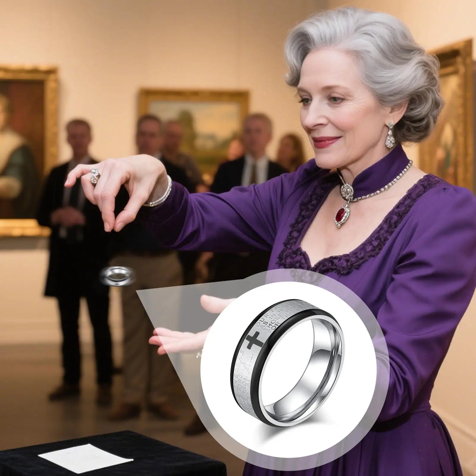 Magic Tricks Floating Ring Magic Trick Metal Cool Floating Toys for Travel Carnival Stage Kids Adults Street Performance Party - Big Tim's Magic Emporium