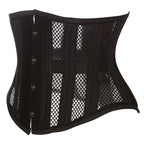 Steel Boned Mesh Short Torso Waspie Corset & Breathable Waist Cincher