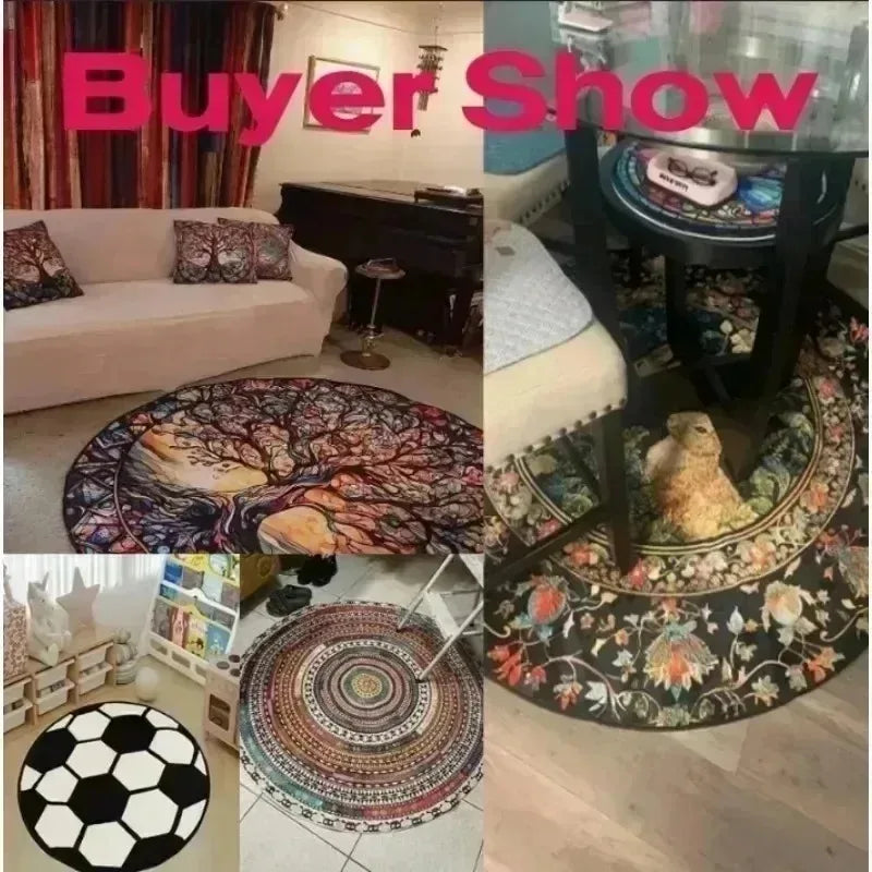 3D Optical Illusion Rug, Hypnotic Black & White Vortex Carpet, Creates A Mesmerizing Infinite Abyss in Your Room Floor Decor