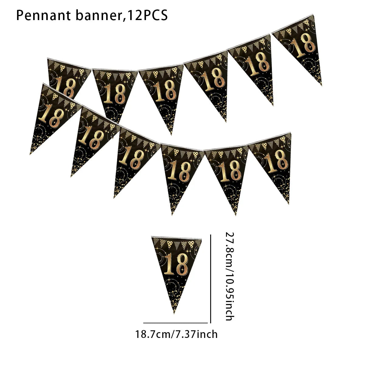 16th 60th 50 Year Happy Birthday Party Decoration Banners Supplies