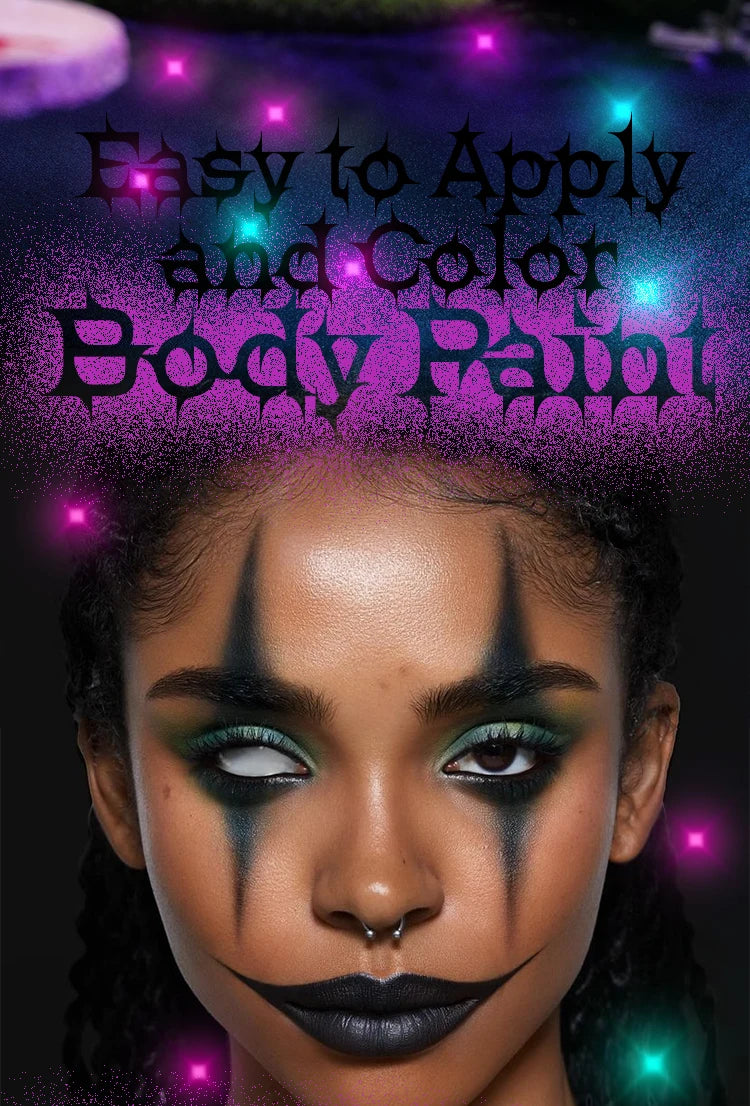 Halloween Face Body Painting Stick Cream Waterproof Light Neon Green Purple Pink Black White Paint Cream Party Art Makeup