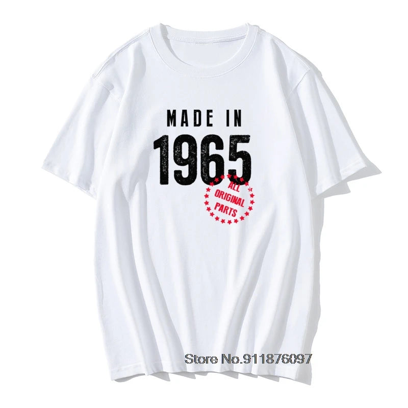 Funny T shirt Husband Birthday Gift 100% Cotton Retro TShirts 1965 1966 1967 1968 1969 Vintage Print Man Round Neck Clothes - Big Tim's Magic Emporium
