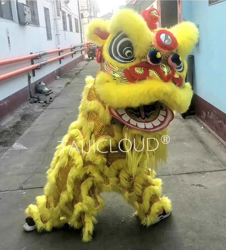 Southern Lion Dance Props for Adults, Double Performance Use, Wool Dragon Lantern, Authentic Lion Awakening Props.