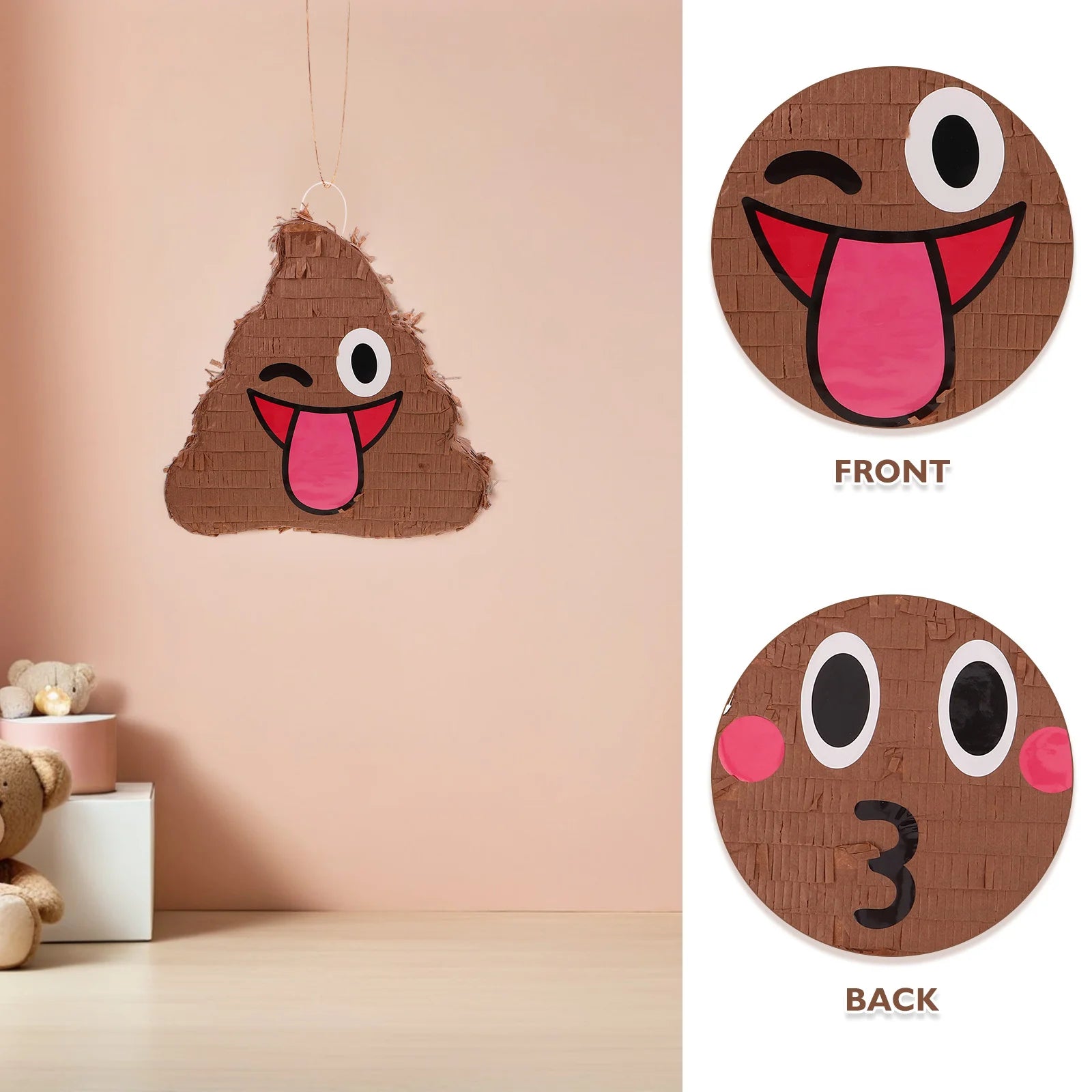 1Set Poop-Themed Pinata for Parties Birthday Party Games Fun Decoration Hanging Outdoor Indoor Prank Props Festive - Big Tim's Magic Emporium