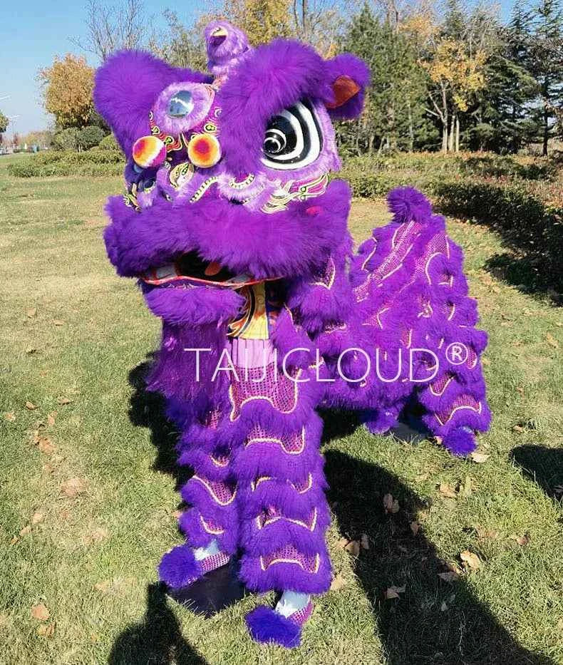Southern Lion Dance Props for Adults, Double Performance Use, Wool Dragon Lantern, Authentic Lion Awakening Props.