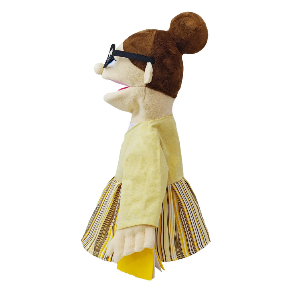 Cute Cartoon Profession Series Hand Puppet Plush Doctor Police Officer Nurse Teacher Job Puppet Ventriloquism Doll - Big Tim's Magic Emporium