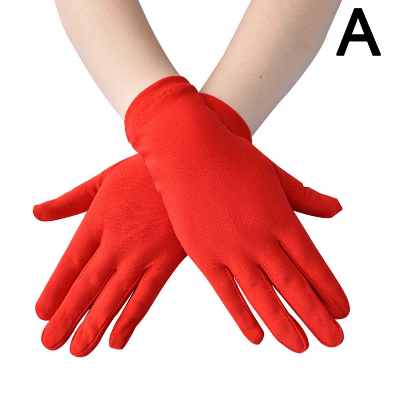 Festival Full Finger Performer Gloves Elastic Breathable Colorful Mitten Dance Cosplay Party Wedding Etiquette Glove Accessories - Big Tim's Magic Emporium