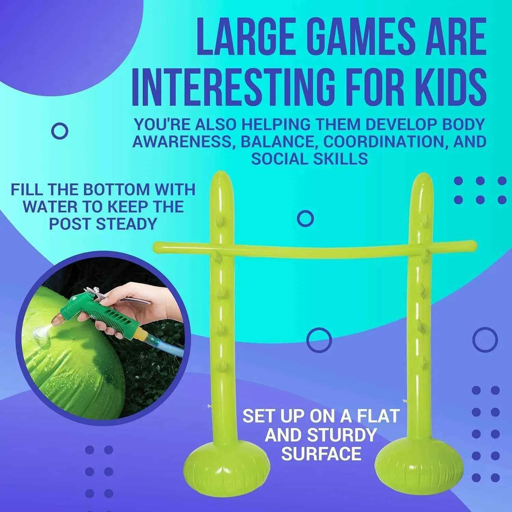 Inflatable Limbo Games for Kids & Adults, Beach Party Decorations, Festival Picnic Beach Pool outdoor Games, Family gathering