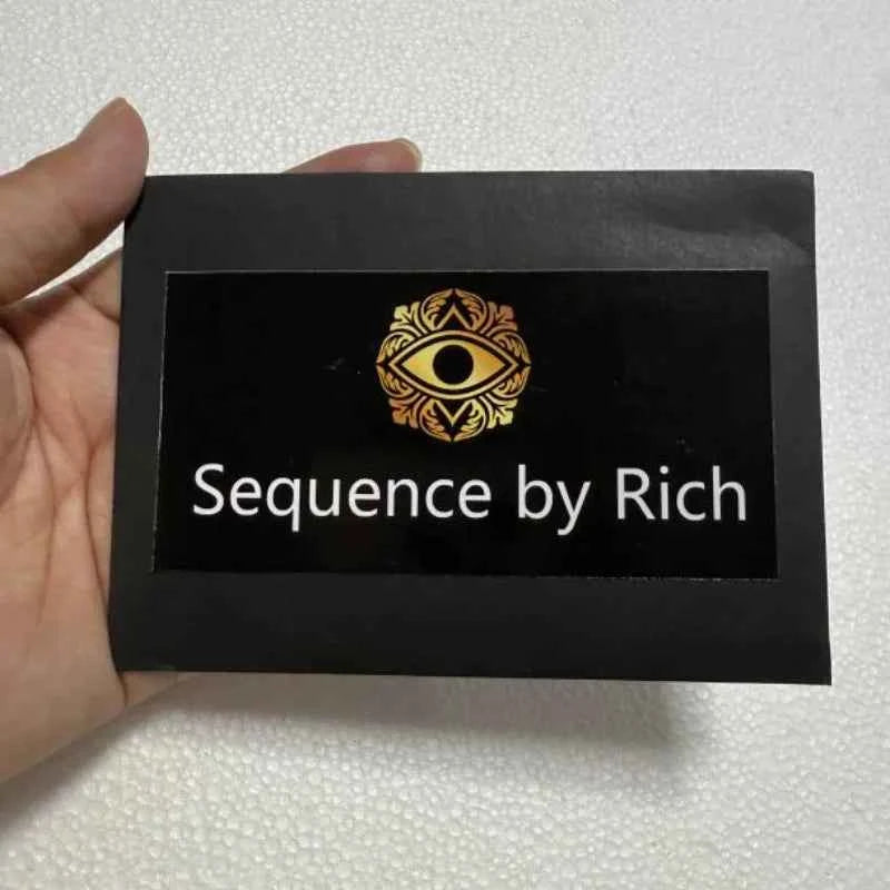 Sequence (Gimmicks and Online Instructions) by Rich Relish Mentalism Magic Tricks Illusions Prediction Close up Magic Props Fun