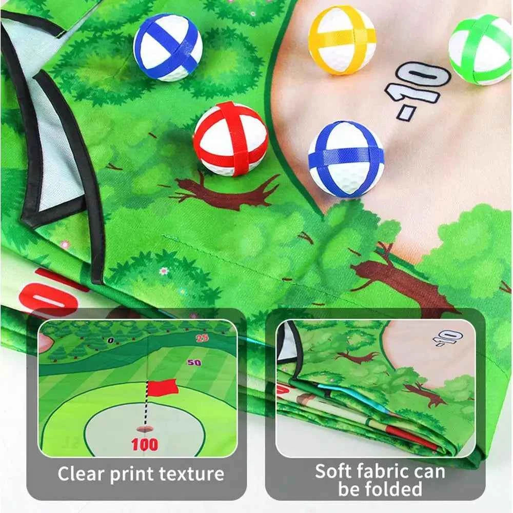 Battle Golf Chipping Game Golf Hitting Mat Sports Activities Putting Practice Toy Swing Training Tool for Home Backyard