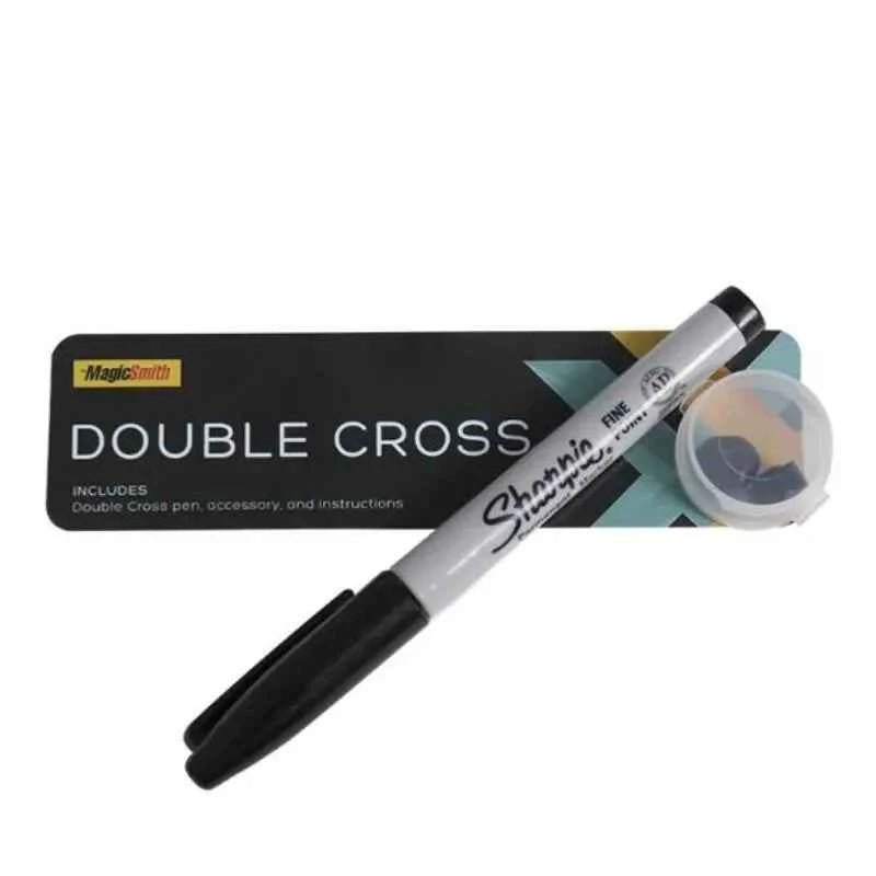 Double Cross by Mark Southworth Magic Trick Ink Vanishes Magia Magician Close Up Illusions Gimmick Mentalism Prop Party Games