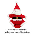 Christmas Pet Costumes Cute Kitten Santa Claus Clothes For Small Medium Dogs Cats Holiday Party Dress Up Apparel Sphynx Outfits