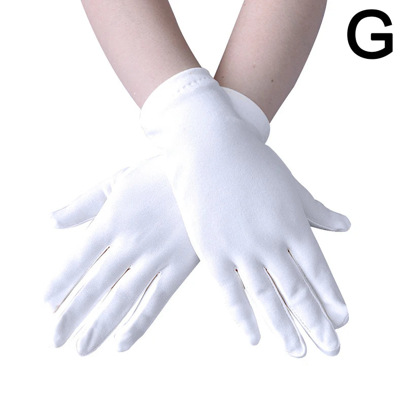 Festival Full Finger Performer Gloves Elastic Breathable Colorful Mitten Dance Cosplay Party Wedding Etiquette Glove Accessories - Big Tim's Magic Emporium
