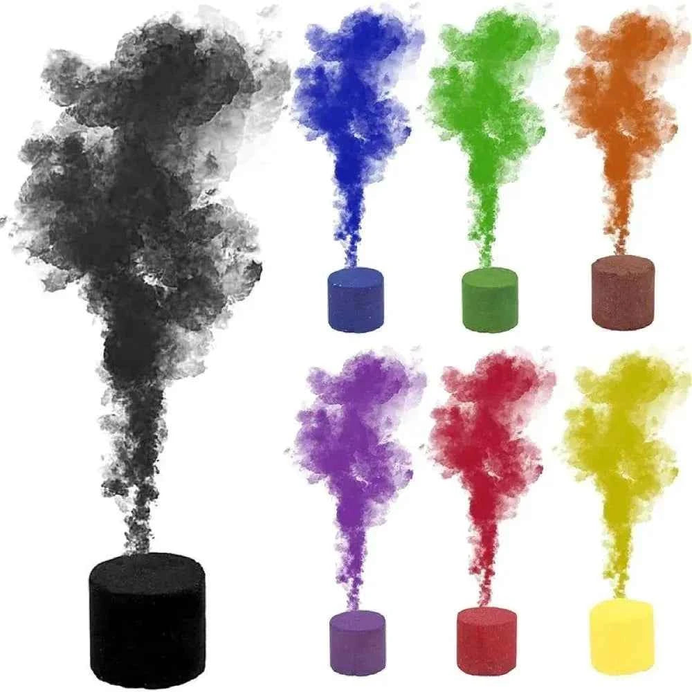 3/4/8pcs Colorful Smoke Pills Burning Portable Props Party Atmosphere Supplies Magic Stage Photography Effect Show 8 Colors