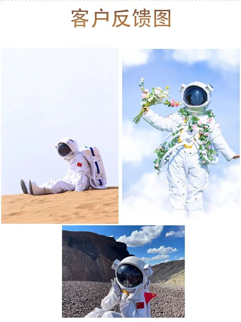 Halloween Spaceman Cosplay Costume Astronaut Cos Suit With Helmet Adult Inflatable Children's Day Photography Photo For Family - Big Tim's Magic Emporium